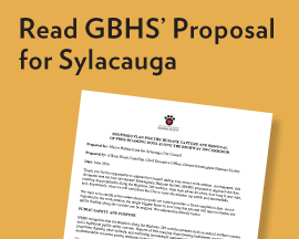 Read GBHS' proposal regarding the stray dogs in Sylacauga